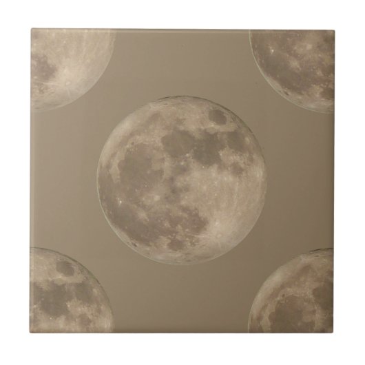 Vollmond Tiles Cool Moon Keramik Tiles Moon Deco Fliese (Vorderseite)