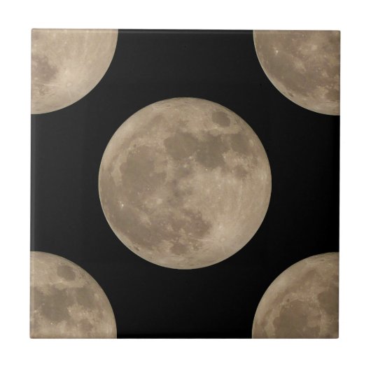 Vollmond Tiles Cool Moon Keramik Tiles Moon Deco Fliese (Vorderseite)