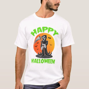Vollmond Trick oder Treat Bats Sensenmann viel Glü T-Shirt