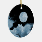 VOLLMOND U. WOLKEN SCHWARZES U. BLAU KERAMIKORNAMENT (Rechts)