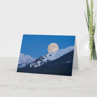 Vollmond über Alyeska Ski Resort, Alaska Karte