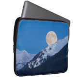 Vollmond über Alyeska Ski Resort, Alaska Laptopschutzhülle (Vorne Rechts)