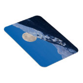 Vollmond über Alyeska Ski Resort, Alaska Magnet (Rechte Seite)