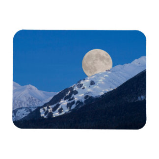 Vollmond über Alyeska Ski Resort, Alaska Magnet