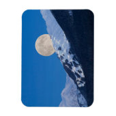 Vollmond über Alyeska Ski Resort, Alaska Magnet (Vertikal)