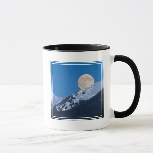 Vollmond über Alyeska Ski Resort, Alaska Tasse (Rechts)
