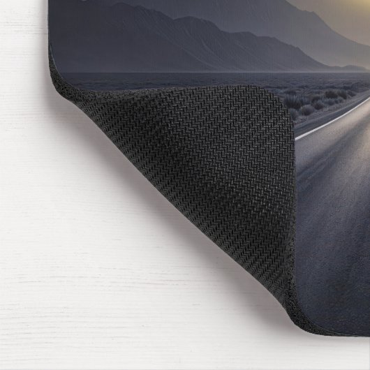 Vollmond über Autobahn Mousepad (Ecke)