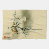 Vollmond über blühender Niederlassung 1895 Handtuch (Horizontal)