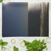 Vollmond über dem Atlantik Geschirrtuch (Gefaltet)