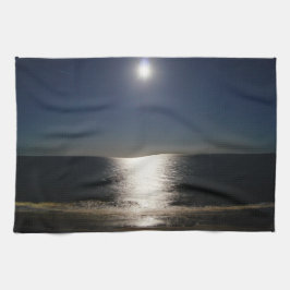 Vollmond über dem Atlantik Geschirrtuch