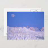 Vollmond über dem Glacier Nationalpark Postkarte (Vorne/Hinten)