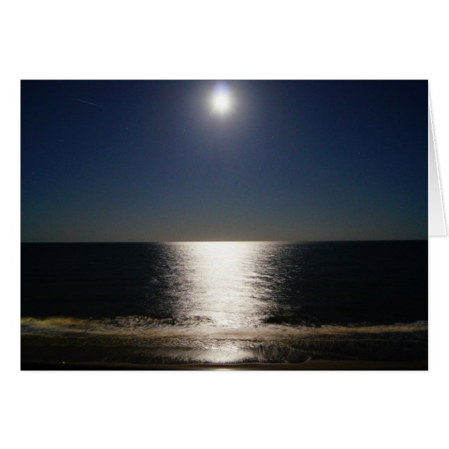Vollmond über dem Ozean (Vorderseite (Horizontal))