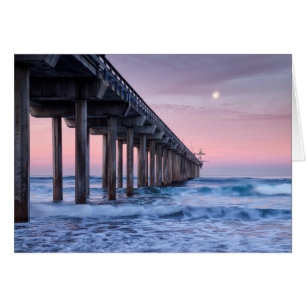 Vollmond über dem Scripps Pier