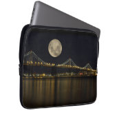 Vollmond über der Bucht Laptopschutzhülle (Vorne Rechts)