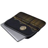 Vollmond über der Bucht Laptopschutzhülle (Vorne Knopf)