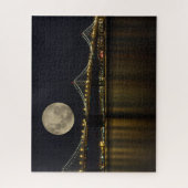 Vollmond über der Bucht Puzzle (Vertikal)