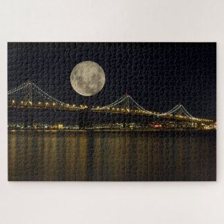 Vollmond über der Bucht Puzzle