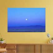 Vollmond über der Wüste Leinwand Print (Insitu (Wohnzimmer))
