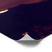 Vollmond über Franklin, Tennessee Poster (Ecke)