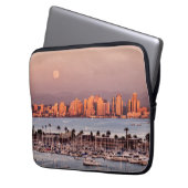 Vollmond über San Diego Laptopschutzhülle (Vorderseite Links)