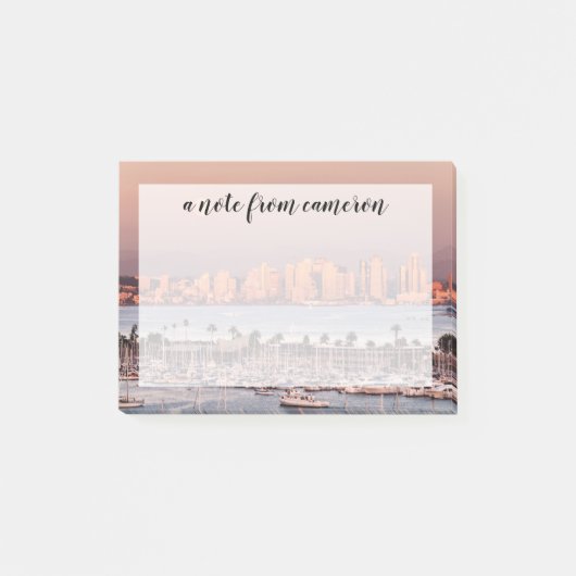 Vollmond über San Diego Post-it Klebezettel (Vorderseite)