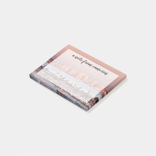 Vollmond über San Diego Post-it Klebezettel (angewinkelt)