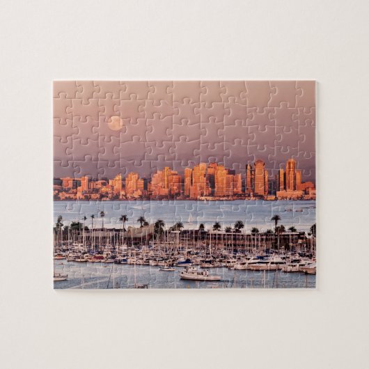 Vollmond über San Diego Puzzle (Horizontal)
