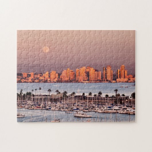 Vollmond über San Diego Puzzle (Horizontal)