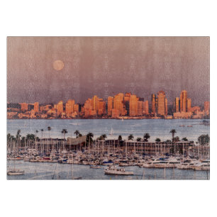 Vollmond über San Diego Schneidebrett