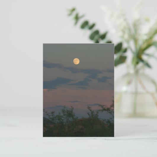 Vollmond über Scottsdale Postkarte (Stehend Vorderseite)