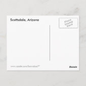 Vollmond über Scottsdale Postkarte (Rückseite)