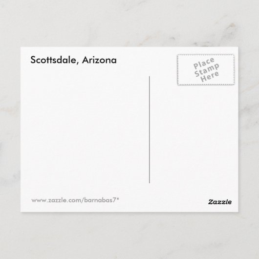 Vollmond über Scottsdale Postkarte (Rückseite)
