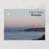 Vollmond über Tacoma, Washington Travel Postkarte (Vorderseite)