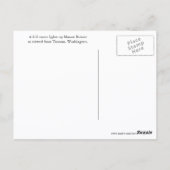 Vollmond über Tacoma, Washington Travel Postkarte (Rückseite)