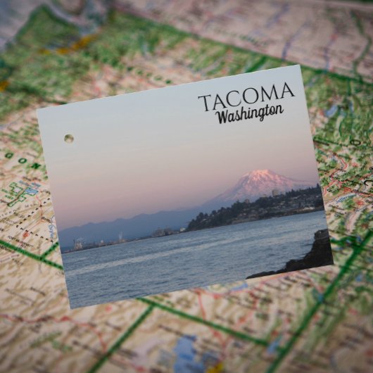 Vollmond über Tacoma, Washington Travel Postkarte