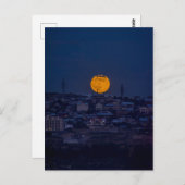 Vollmond über Yerevan Postkarte (Vorne/Hinten)