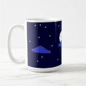 Vollmond um Mitternacht & Sterne: Kaffeetasse (Links)