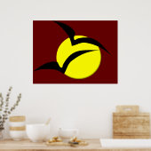 Vollmond- und Flechtposter Poster (Küche)