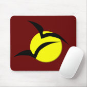 Vollmond und Fledermäuse Mousepad (Mit Mouse)