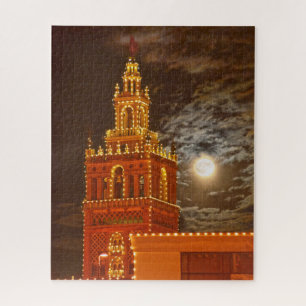 Vollmond und Giralda Tower, Kansas City, Missouri Puzzle