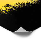 Vollmond- und Kat-H-Monogramm-Poster Poster (Ecke)