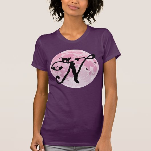 Vollmond- und Kat-N-T - Shirt (Vorderseite)