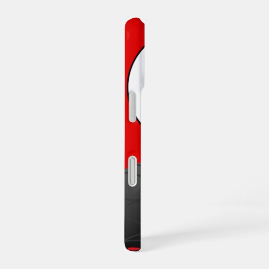 Vollmond und Katze iPhone 16 Hülle (Rechte Seite)