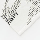 Vollmond und Katzen, Louis Wain Fleecedecke (Ecke)