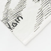 Vollmond und Katzen, Louis Wain Fleecedecke (Ecke)