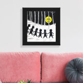 Vollmond und Katzen, Louis Wain Leinwanddruck (Insitu (Wohnzimmer))