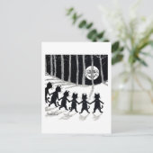 Vollmond und Katzen, Louis Wain Postkarte (Stehend Vorderseite)