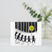 Vollmond und Katzen, Louis Wain Postkarte (Stehend Vorderseite)