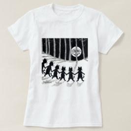 Vollmond und Katzen, Louis Wain T-Shirt