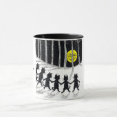 Vollmond und Katzen, Louis Wain Tasse (Zentrum)